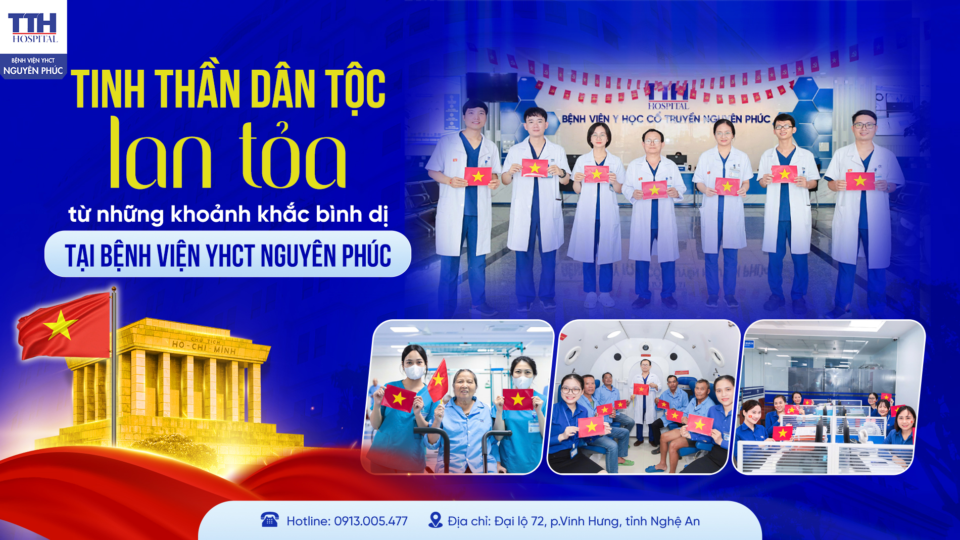 TINH THẦN DÂN TỘC LAN TỎA TỪ NHỮNG KHOẢNH KHẮC BÌNH DỊ TẠI BỆNH VIỆN YHCT NGUYÊN PHÚC